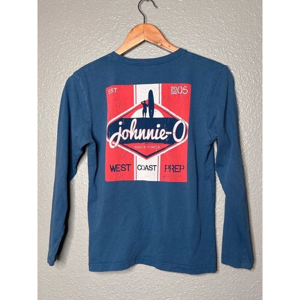 Johnnie-O long sleeve west coast prep surfer blue boys